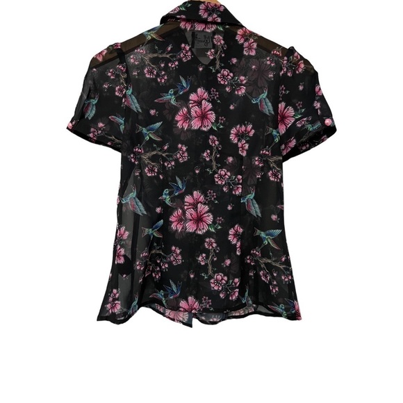 Hell Bunny Hummingbird Blouse Size XS - Picture 2 of 7